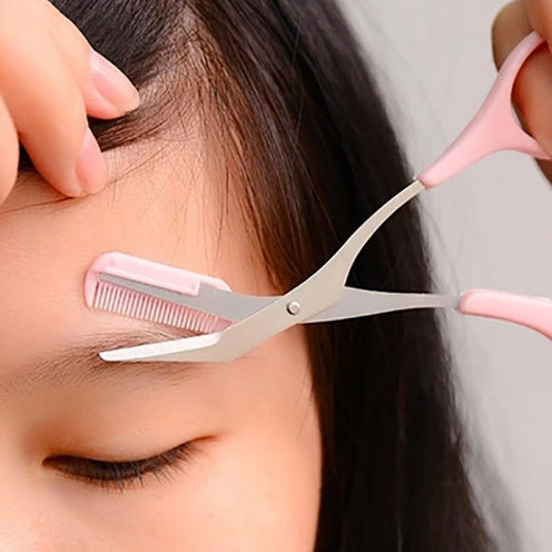 Professional Eyebrow Scissors with Comb