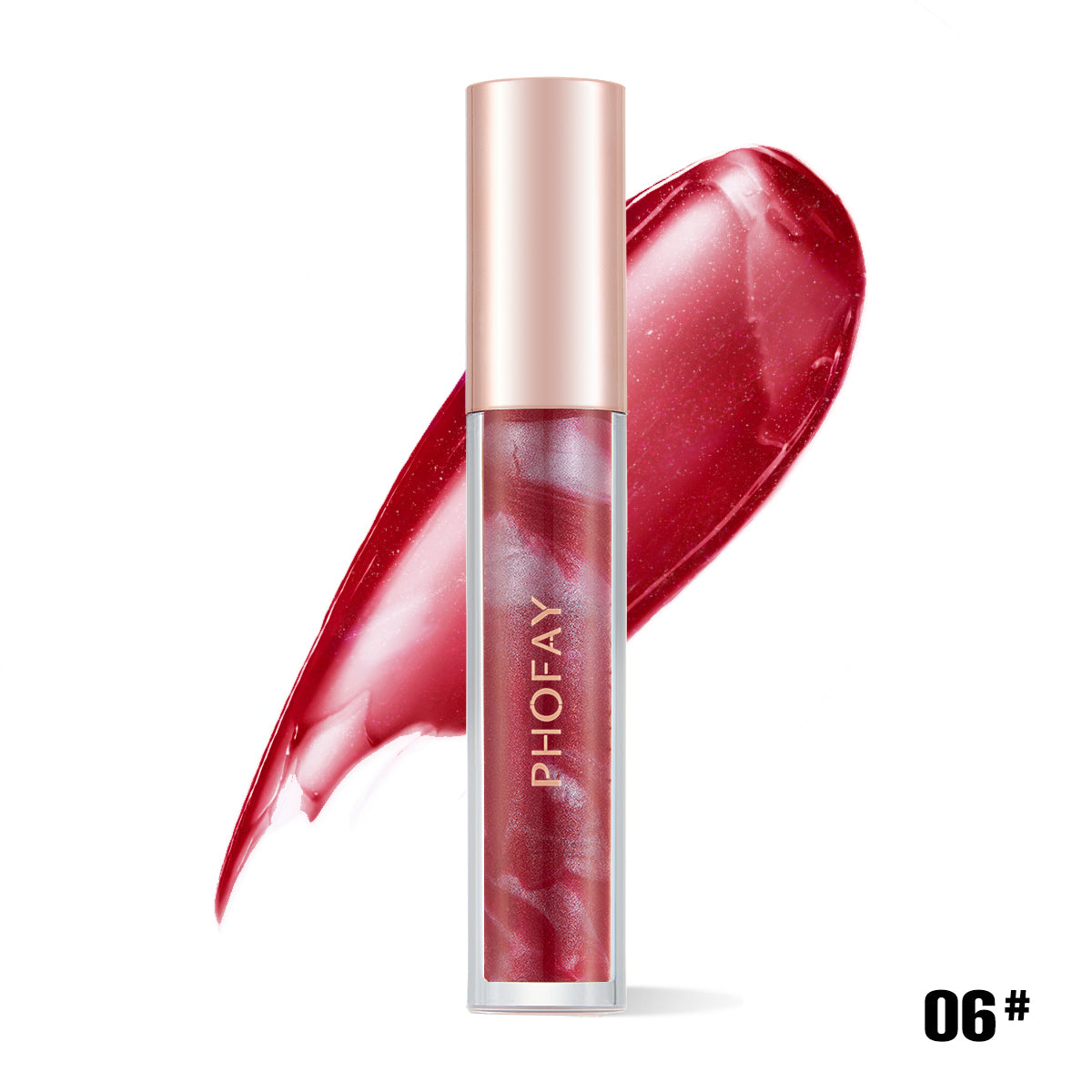 Rose Blooming Hydrating Lip Gloss - Moisturizing High-Shine Lip Treatment