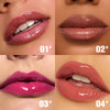 Rose Blooming Hydrating Lip Gloss - Moisturizing High-Shine Lip Treatment