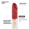 Rose Blooming Hydrating Lip Gloss - Moisturizing High-Shine Lip Treatment