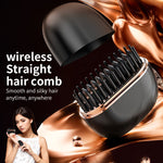 Portable Mini Hair Straightener Comb - Wireless, Multifunctional, Safe Hair Styling