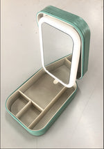 Makeup Storage Box With LED Light Mirror