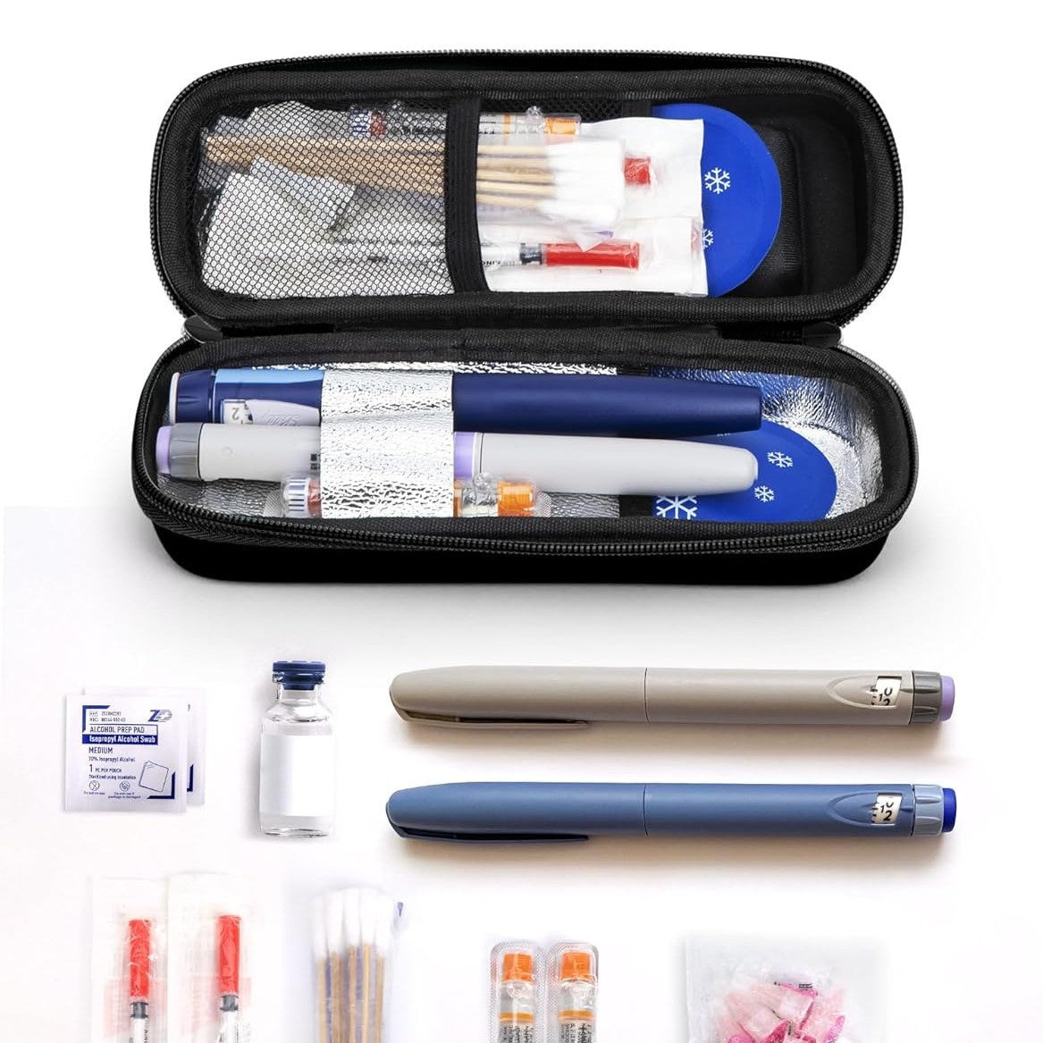 Insulin Temperature Display Cooler Case