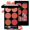6-Color Blush Makeup Palette Multi-Shade Face Enhancer