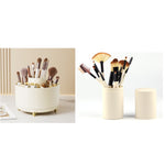 360° Rotating Makeup Brush Organizer