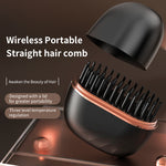 Portable Mini Hair Straightener Comb - Wireless, Multifunctional, Safe Hair Styling