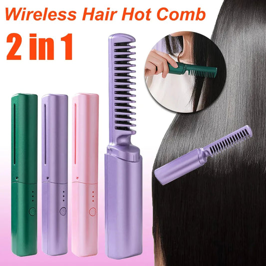 Wireless Hair Straightening Brush