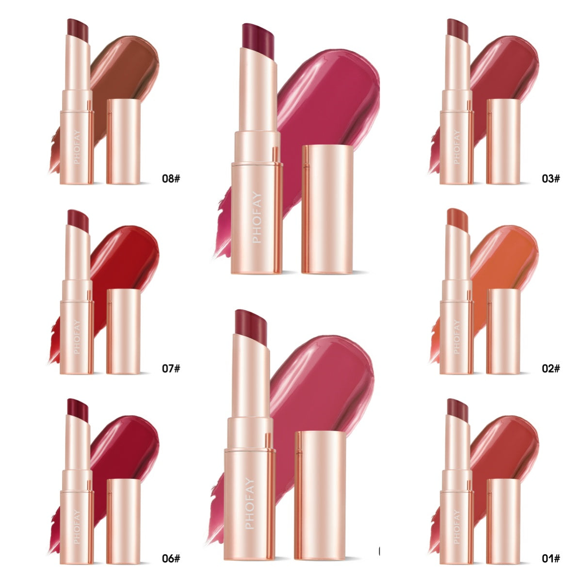 Moisturizing Lipstick - Hydrating Long-Lasting Color