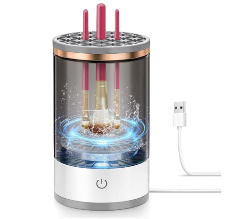 Automatic Rotating Makeup Brush Cleaner - USB Rechargeable Portable Electric