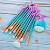 11pcs Mermaid Makeup Brushes Kit