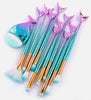 11pcs Mermaid Makeup Brushes Kit