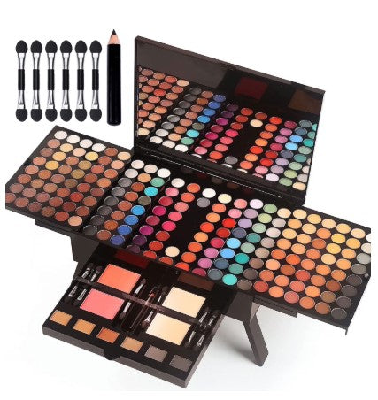 180 Colors Eyes Shadow Blush Set Personalized Piano-shaped Makeup Palette Box