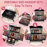 180 Colors Eyes Shadow Blush Set Personalized Piano-shaped Makeup Palette Box