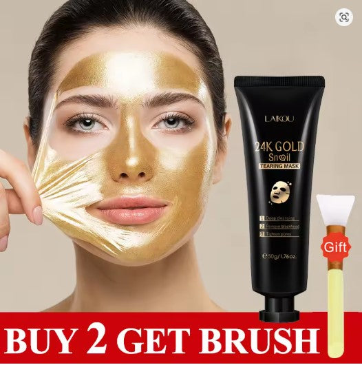 Gold Foil Snail Tear-Off Mask Hydrating