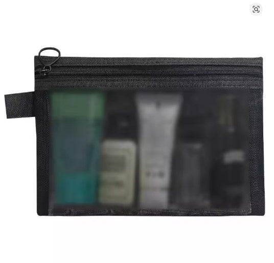 Transparent Mesh Cosmetics Storage Bag