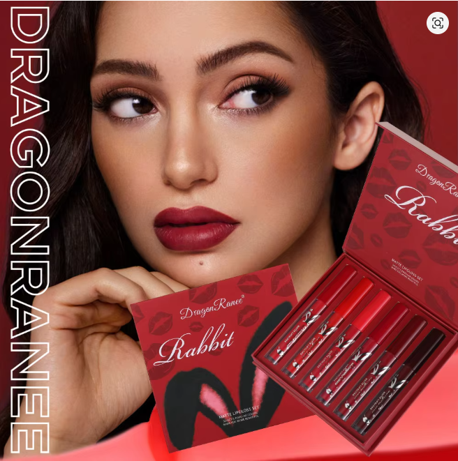 6 Pcs Natural Charm Matte Lip Glaze Long Lasting Waterproof Lipstick