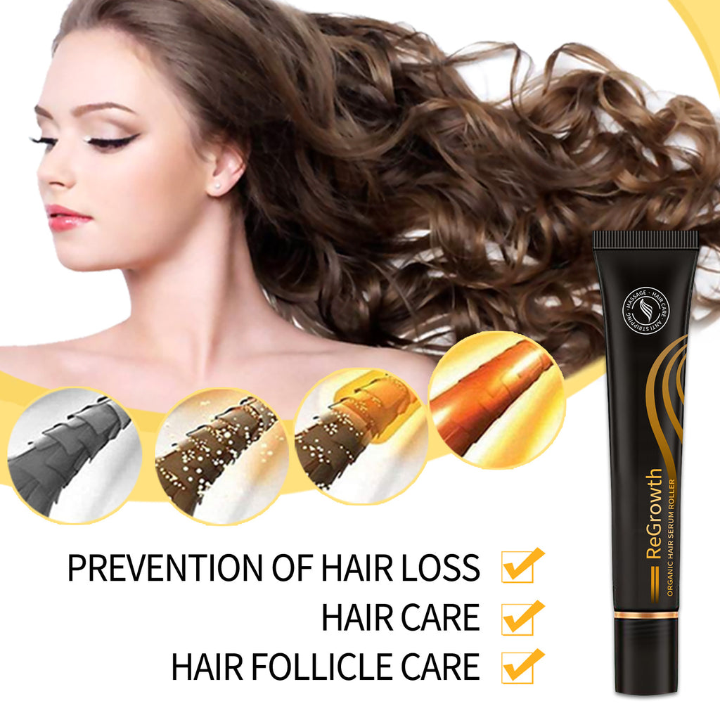 Regrowth Organic Hair Serum Roller Set